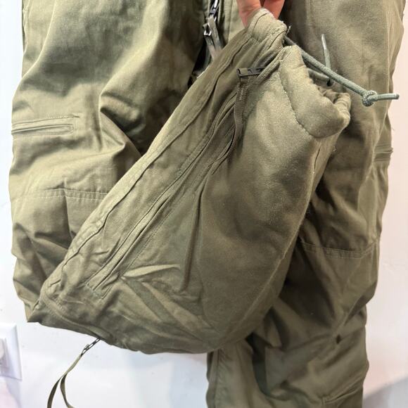 Military Mounted Crewmen and Airmen Insulated Overalls Green Medium - Picture 5 of 9